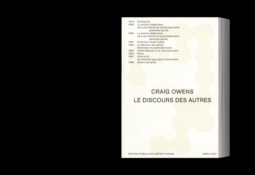  - Craig Owens / Le discours des autres