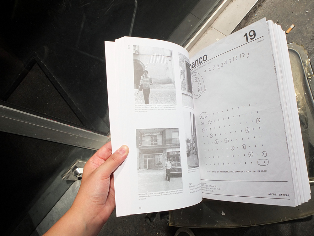 CADERE, André; MORRIS, Lynda (ed.) - Documenting Cadere, 1972-1978