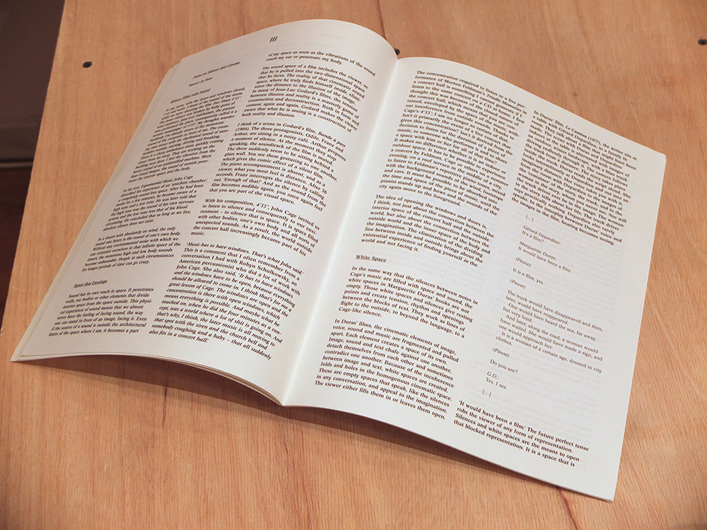 DE BOER, Manon - Two Times 4’33”