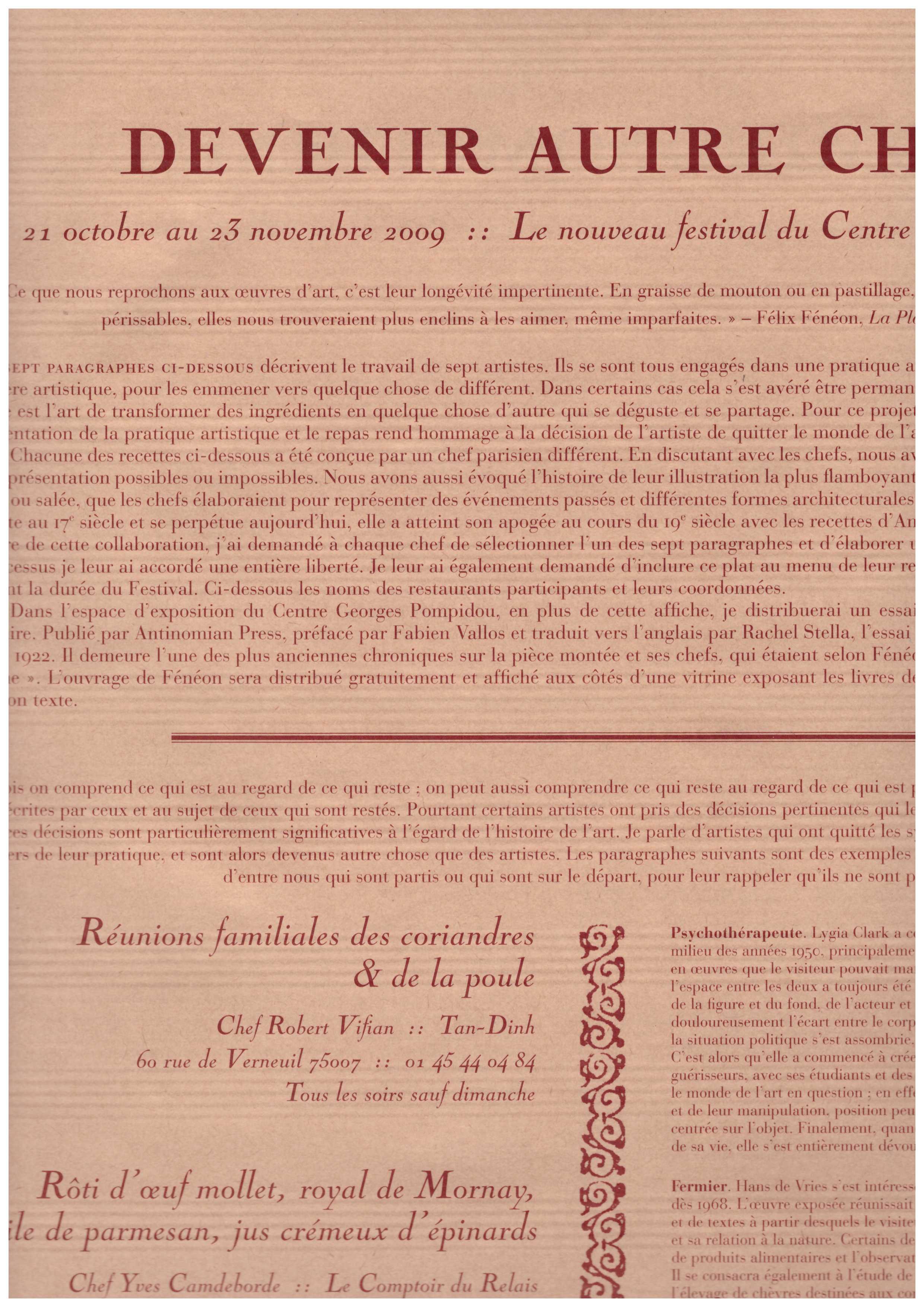 KINMONT, Ben - On Becoming something else (Broadside)