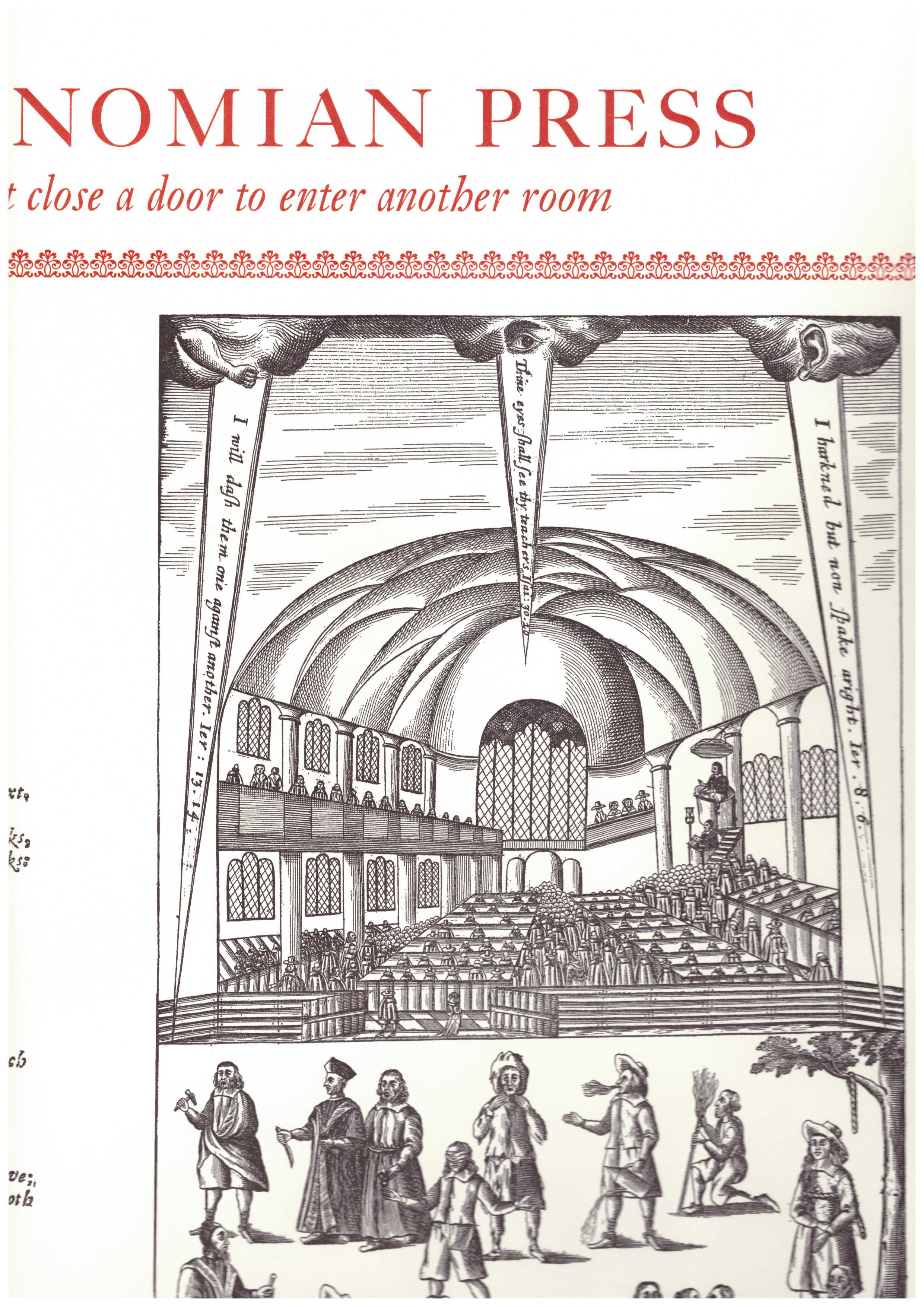 KINMONT, Ben - Antinomian Press: Sometimes you must close a door… (Broadside)