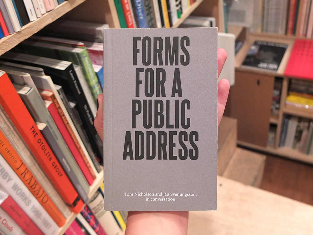 NICHOLSON, Tom; SVENUNGSSON, Jan - Forms for a public adress
