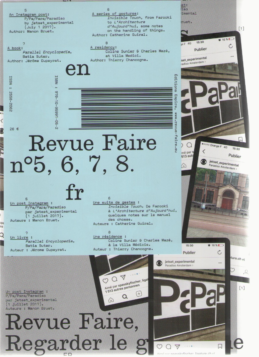 LEOPOLD, Sacha; HAVEGGER, François (eds.) - Revue Faire – Regarder le graphisme – Volume 02 (#5, 6, 7, 8)