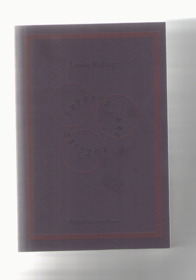 RIDING, Laura - Experts are puzzled