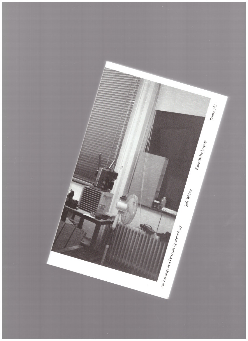 WEBER, Jeff (ed.) - An Attempt at a Personal Epistemology
