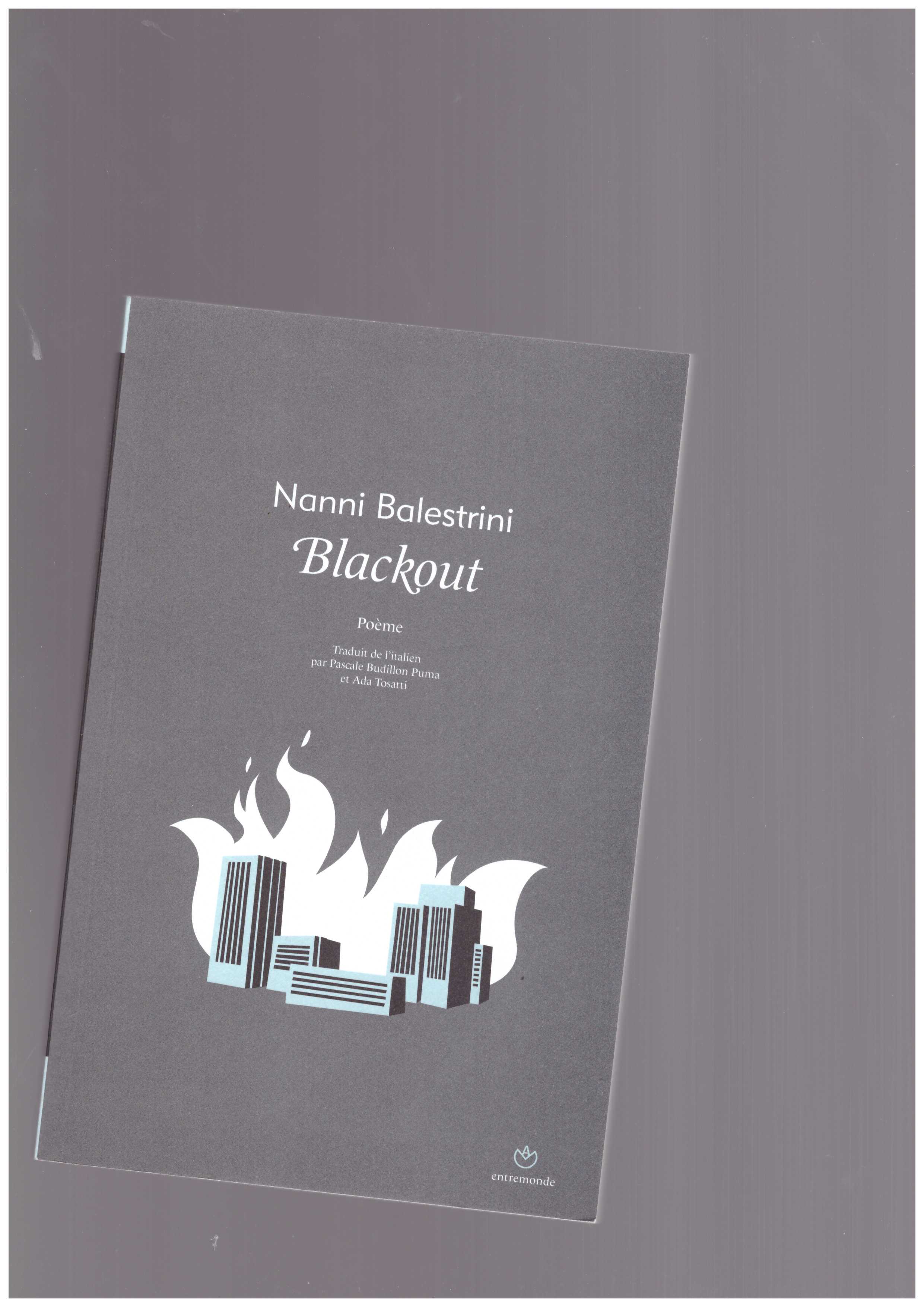 BALESTRINI, Nanni - Blackout