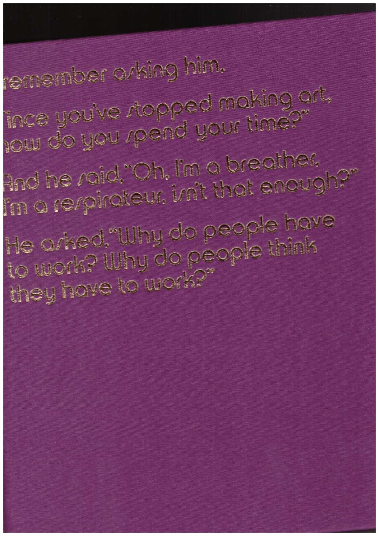 CHAN, Paul; PYS, Pavel S. (ed.) - Paul Chan. Breathers