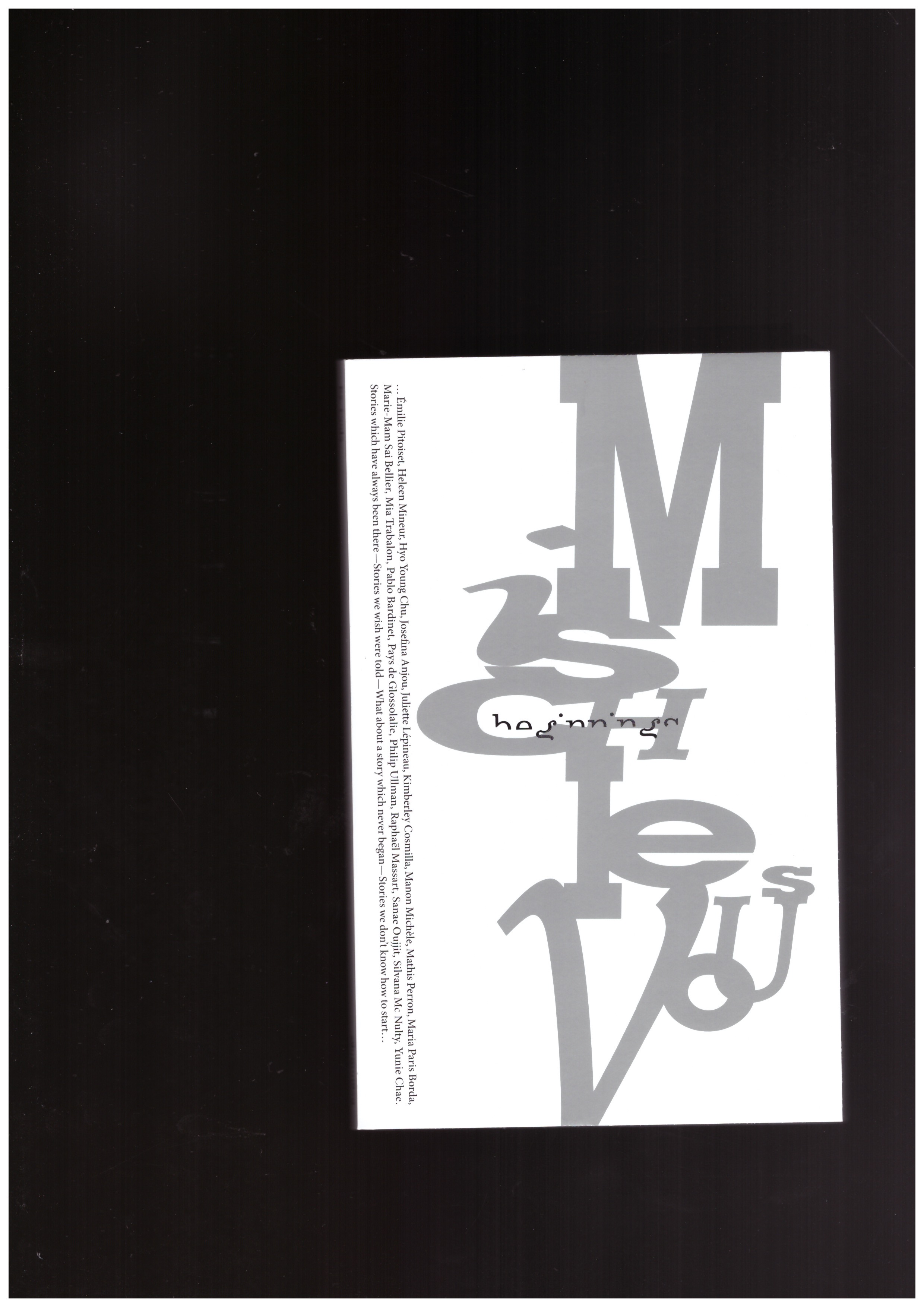 MICHÈLE, Manon; BOULTON, Olivier (eds.) - Ex. Coda #3 : Beginnings