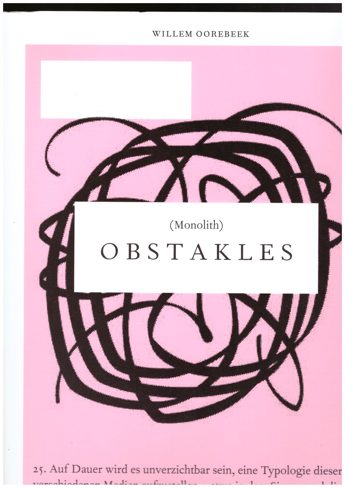 OOREBEEK, Willem - OBSTAKLES