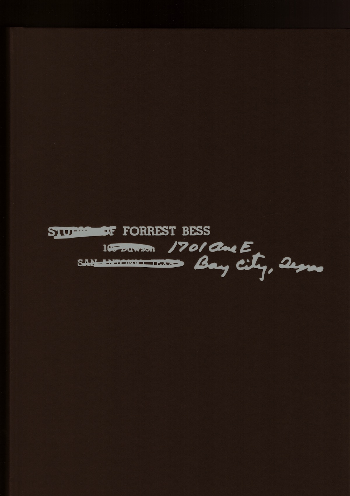 BESS, Forrest; WESSELER, Moritz (ed.) - Forrest Bess