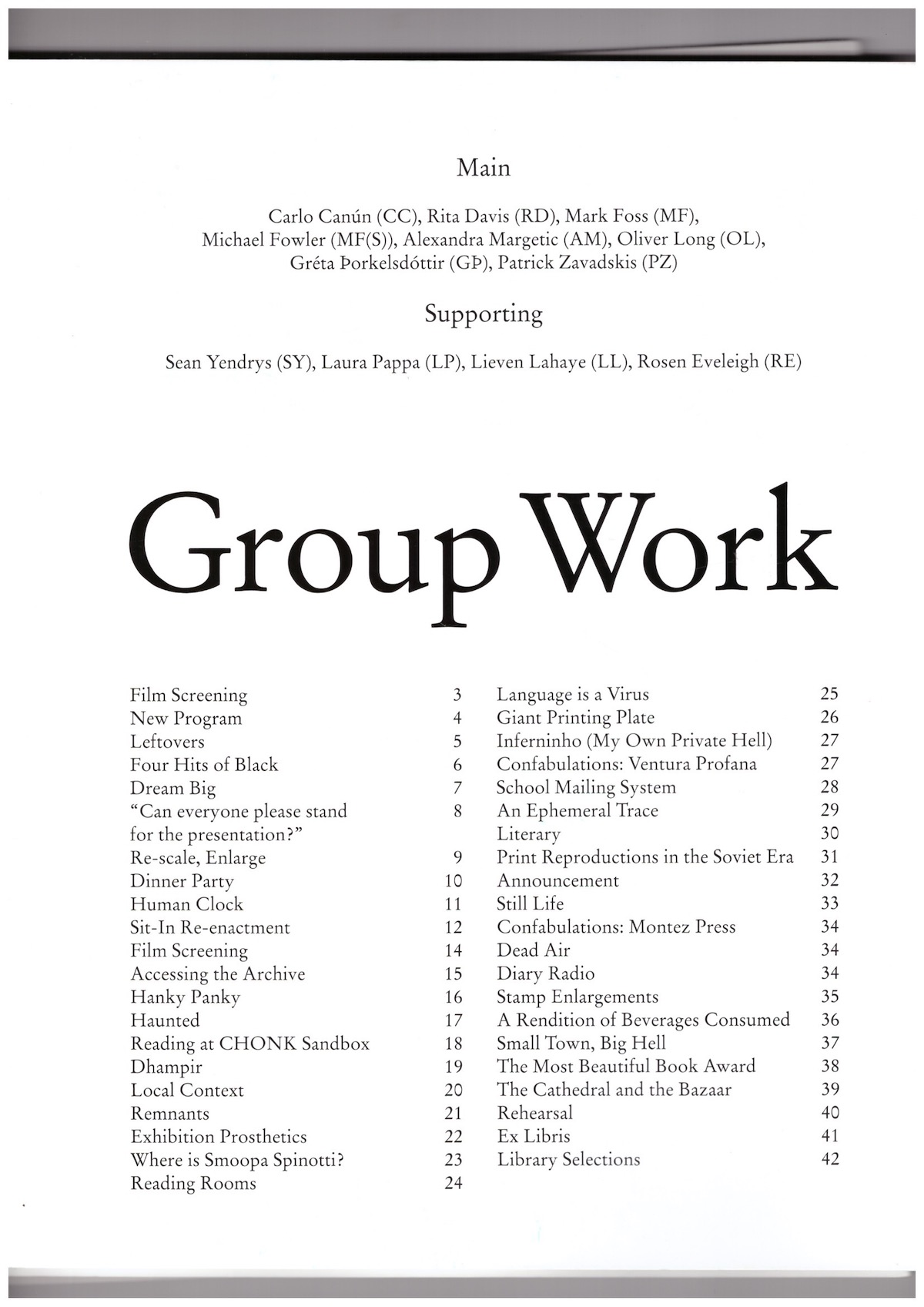 MARGETIC, Alexandra (ed.) - Group Work: A Survey of Graphic Design MA Student Output 2021-23, Tallinn, Estonia