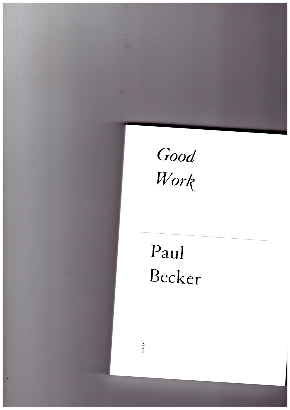 BECKER, Paul - Good Work