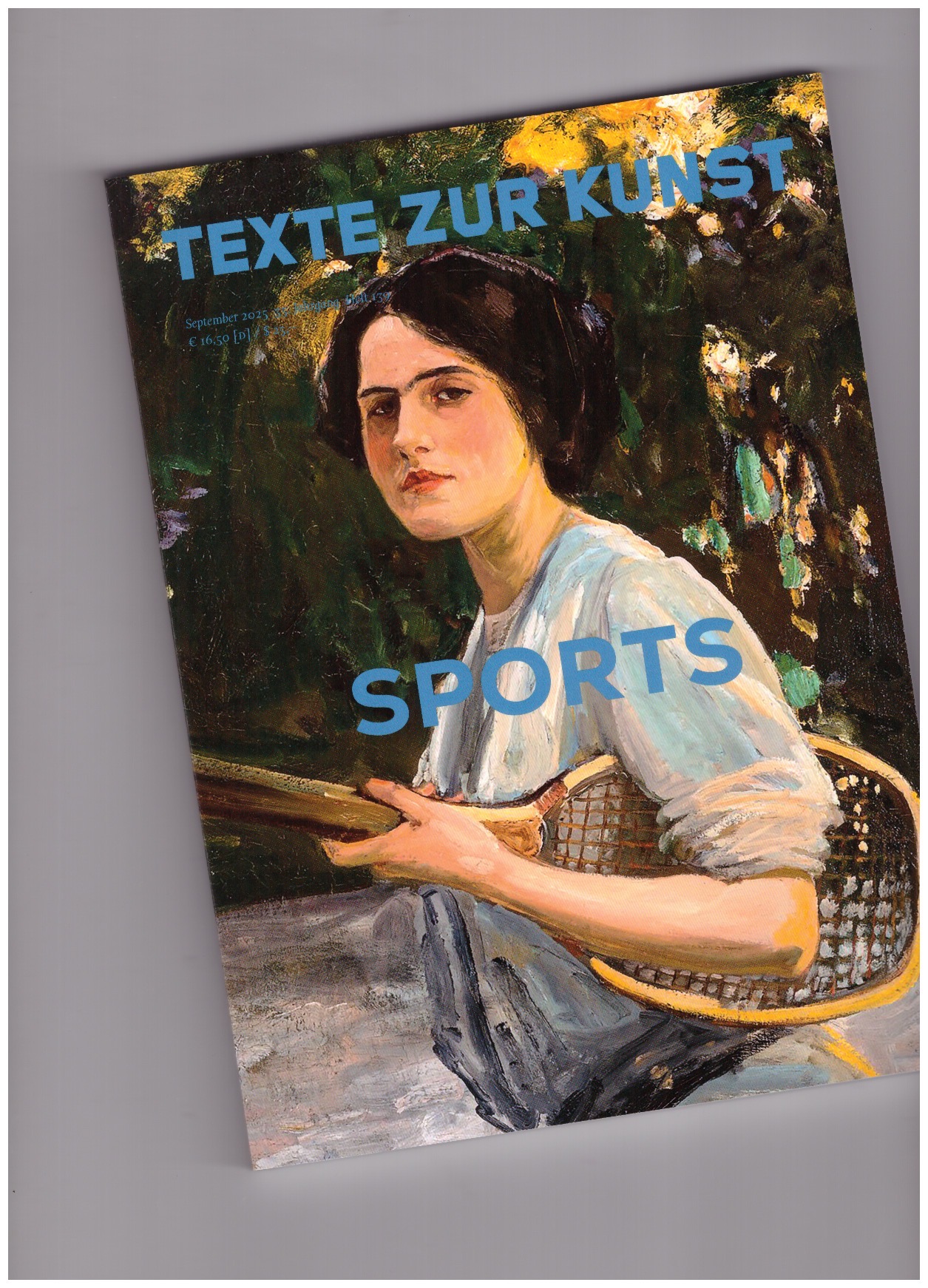 HUBER, Leonie; KÖLBL, Antonia; SINOFZIK, Anna (eds.) - Texte zur Kunst 35/139 (September 2025) Sports