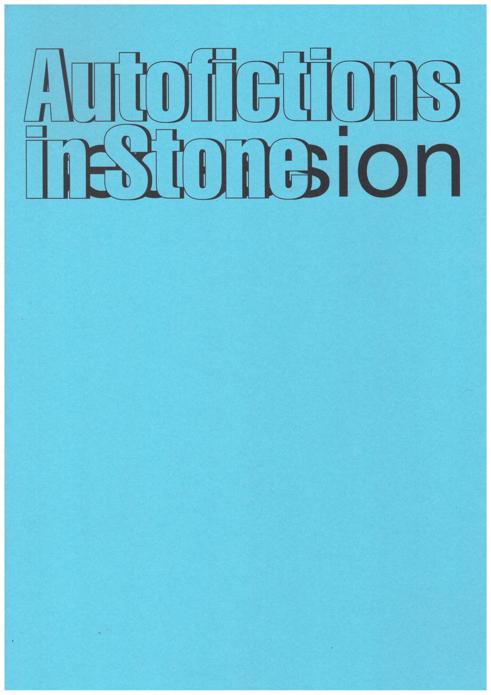KONRAD, Aglaia; PACHER Jeannette (ed.) - Aglaia Konrad. Autofictions in Stone