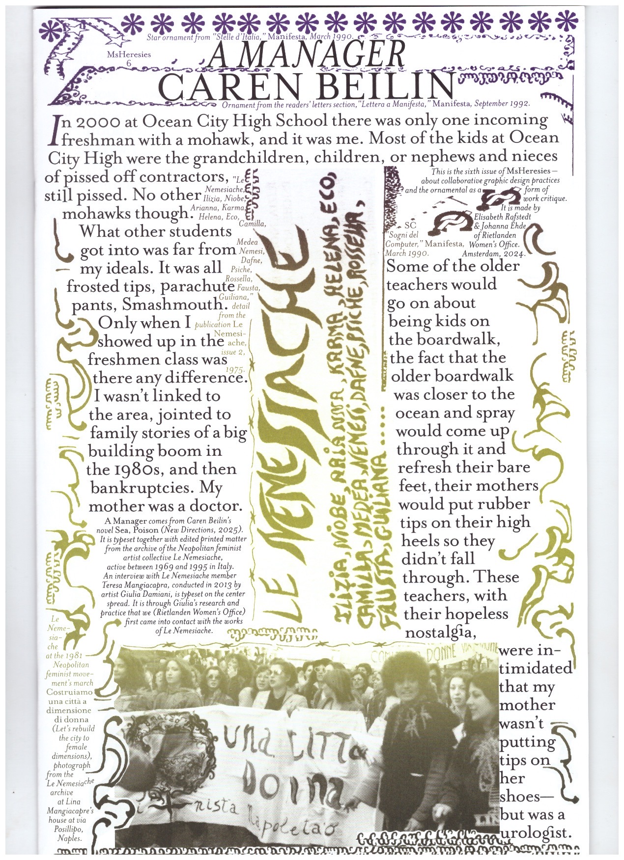 BEILIN, Caren - MsHeresies 6. A Manager